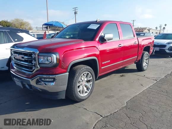 2018 GMC Sierra 1500 SLT z VIN 3GTP1NEC7JG332428, wystawiony jako IAAI lot #43496885 z przebiegiem Nie podano mil oraz . Historia ofert i sprzedaży dostępna na DreamBid. Obrazek 2.