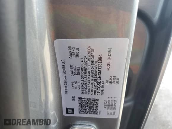 2021 Chevrolet Colorado 2WD Work Truck z VIN 1GCGSBENXM1131994, wystawiony jako Copart lot #59022465 z przebiegiem 46 407 mil mil oraz Szkoda całkowita • Salvage title. Historia ofert i sprzedaży dostępna na DreamBid. Obrazek 12.