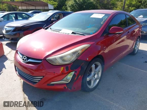 2014 Hyundai Elantra with VIN KMHDH6AH7EU027497, listed as a IAAI auction lot 43148438 with 182,243 mi miles and . Bid and sale history available at DreamBid. Image 2.