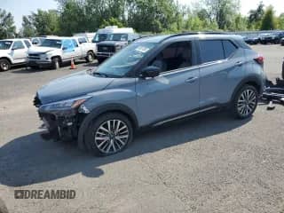 2023 Nissan Kicks SR with VIN 3N1CP5DV2PL512290, listed as a Copart auction lot 60651285 with 15,118 mi miles and Salvage title. Bid and sale history available at DreamBid. Image 1.