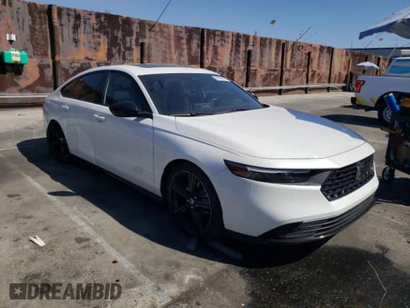 2023 Honda Accord Sport-L with VIN 1HGCY2F70PA025170, listed as a Copart auction lot 80369355 with Not provided miles and Salvage title. Bid and sale history available at DreamBid. Image 4.