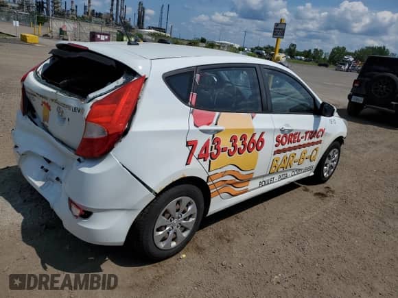 2015 Hyundai Accent GS с VIN KMHCT5AEXFU235322, выставлен на аукционе Copart как лот 65036155 с пробегом 242 814 миль миль и Списание • Salvage title. История ставок и продаж доступна на DreamBid. Изображение 3.