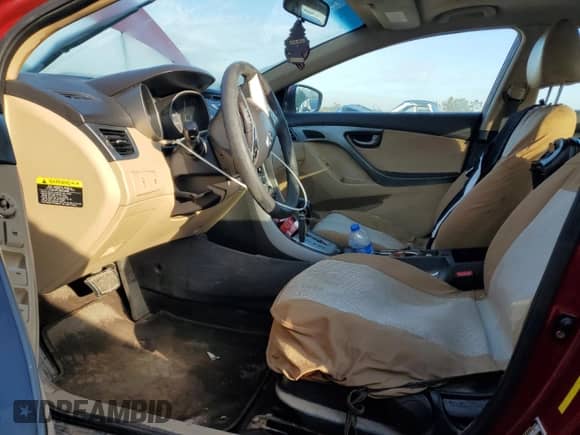 2011 Hyundai Elantra Limited z VIN KMHDH4AE1BU095414, wystawiony jako Copart lot #66896925 z przebiegiem Nie podano mil oraz Szkoda całkowita • Salvage title. Historia ofert i sprzedaży dostępna na DreamBid. Obrazek 7.