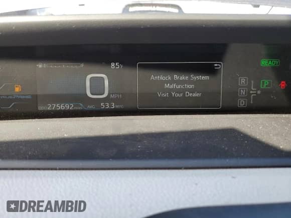 2018 Toyota Prius Plus z VIN JTDKARFP7J3086633, wystawiony jako Copart lot #82094685 z przebiegiem 275 692 mil mil oraz Szkoda całkowita • Salvage title. Historia ofert i sprzedaży dostępna na DreamBid. Obrazek 9.