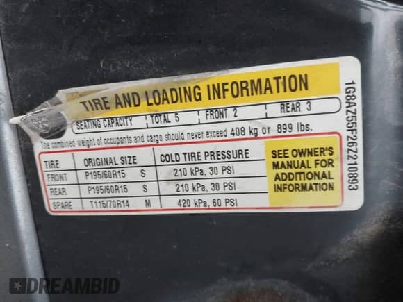 2006 Saturn ION z VIN 1G8AZ55F26Z210893, wystawiony jako IAAI lot #41468528 z przebiegiem 270 571 mil mil oraz . Historia ofert i sprzedaży dostępna na DreamBid. Obrazek 9.