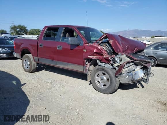 2005 Ford F-150 XLT with VIN 1FTPW14575KC98177, listed as a Copart auction lot 81123905 with 259,952 mi miles and Salvage title. Bid and sale history available at DreamBid. Image 4.