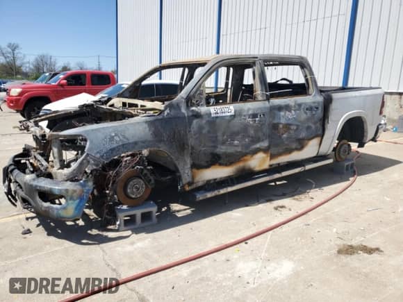 2019 Ram 1500 Longhorn with VIN 1C6SRFKT9KN699733, listed as a Copart auction lot 52183725 with Not provided miles and Non repairable. Bid and sale history available at DreamBid. Image 1.