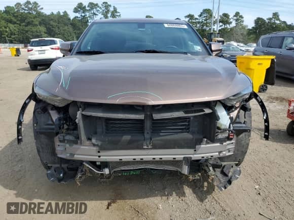 2019 Chevrolet Blazer with VIN 3GNKBCRS7KS697050, listed as a Copart auction lot 80868865 with 22,688 mi miles and Salvage title. Bid and sale history available at DreamBid. Image 5.