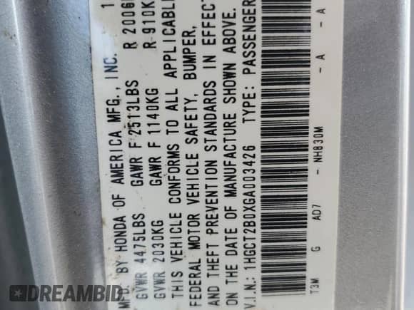 2016 Honda Accord Touring with VIN 1HGCT2B0XGA003426, listed as a Copart auction lot 68529405 with 78,319 mi miles and Salvage title. Bid and sale history available at DreamBid. Image 13.