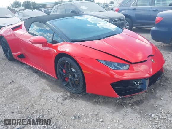 2018 Lamborghini Huracan with VIN ZHWUR2ZF7JLA10206, listed as a IAAI auction lot 43366325 with 22,952 mi miles and . Bid and sale history available at DreamBid. Image 1.