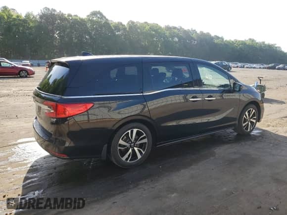 2018 Honda Odyssey Elite with VIN 5FNRL6H93JB036756, listed as a Copart auction lot 53462875 with 122,004 mi miles and Salvage title. Bid and sale history available at DreamBid. Image 3.