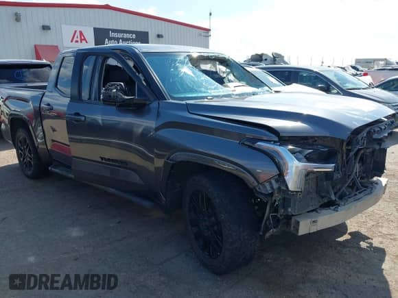 2024 Toyota Tundra SR5 with VIN 5TFLA5AB9RX037625, listed as a IAAI auction lot 43078084 with Not provided miles and . Bid and sale history available at DreamBid. Image 1.