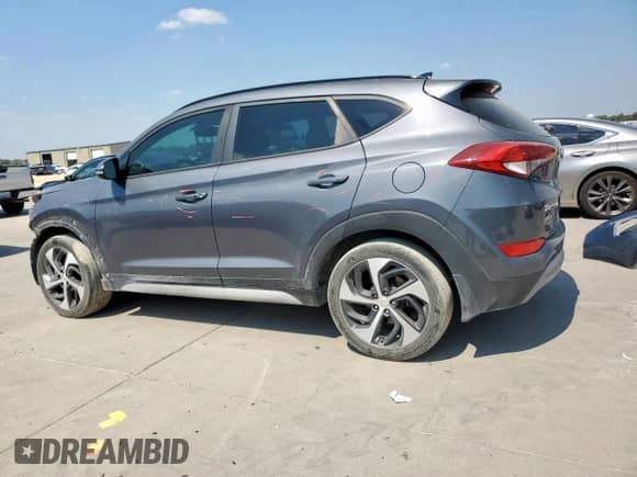 2018 Hyundai Tucson Value with VIN KM8J33A24JU807043, listed as a Copart auction lot 80545105 with 101,799 mi miles and Salvage title. Bid and sale history available at DreamBid. Image 2.