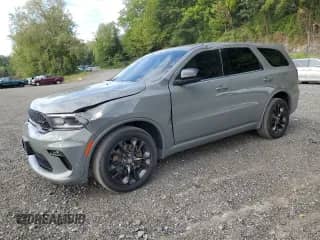2021 Dodge Durango SXT Plus with VIN 1C4RDJAG4MC574196, listed as a Copart auction lot 69488245 with 68,491 mi miles and Salvage title. Bid and sale history available at DreamBid. Image 1.