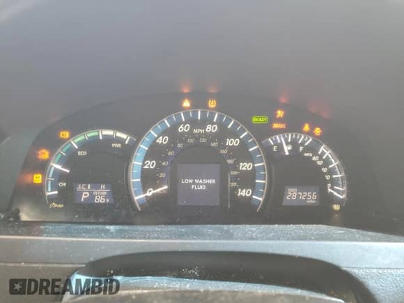 2012 Toyota Camry XLE with VIN 4T1BD1FKXCU013293, listed as a Copart auction lot 80778365 with 287,256 mi miles and Clean title. Bid and sale history available at DreamBid. Image 9.