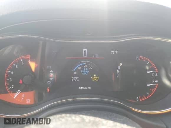 2020 Dodge Durango GT Plus with VIN 1C4RDHDG2LC380964, listed as a Copart auction lot 58015755 with 94,996 mi miles and Salvage title. Bid and sale history available at DreamBid. Image 9.