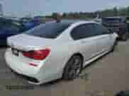 2016 BMW 7 Series 750i xDrive with VIN WBA7F2C54GG416566, listed as a Copart auction lot 81386775 with 130,794 mi miles and Salvage title. Bid and sale history available at DreamBid. Image 3.