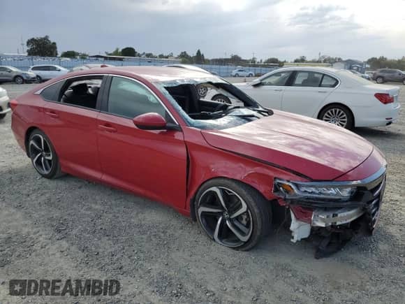 2018 Honda Accord Sport z VIN 1HGCV1F35JA082830, wystawiony jako Copart lot #82148385 z przebiegiem 42 746 mil mil oraz Szkoda całkowita • Salvage title. Historia ofert i sprzedaży dostępna na DreamBid. Obrazek 4.