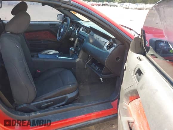 2012 Ford Mustang V6 with VIN 1ZVBP8EM7C5225017, listed as a IAAI auction lot 43158502 with 298,512 mi miles and . Bid and sale history available at DreamBid. Image 5.