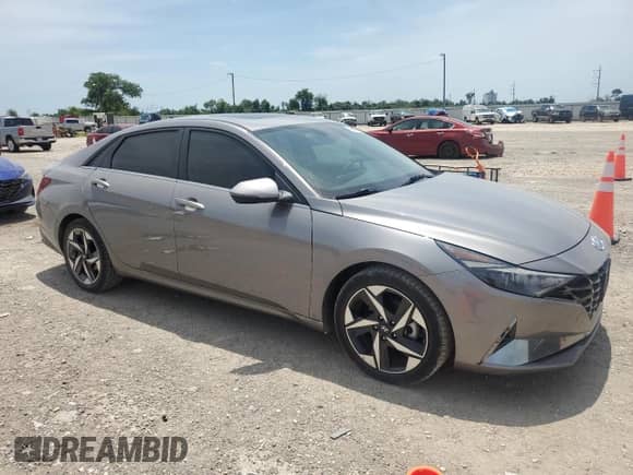 2021 Hyundai Elantra Limited with VIN KMHLP4AG2MU125801, listed as a Copart auction lot 56731705 with 64,959 mi miles and Clean title. Bid and sale history available at DreamBid. Image 4.