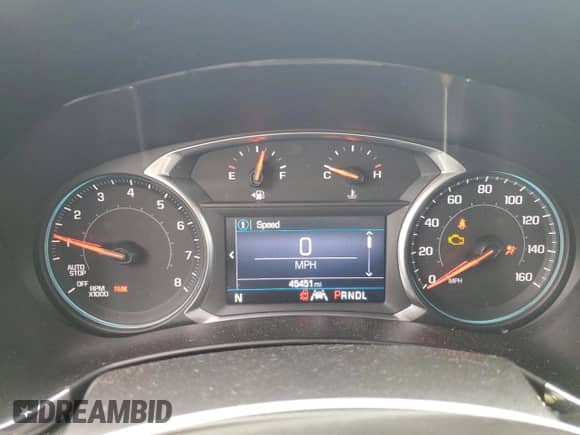 2020 Chevrolet Equinox LT with VIN 3GNAXJEV2LS696309, listed as a Copart auction lot 59438835 with 45,451 mi miles and Non repairable. Bid and sale history available at DreamBid. Image 9.