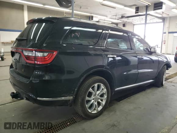 2017 Dodge Durango Citadel with VIN 1C4RDJEG6HC621938, listed as a Copart auction lot 54075305 with 124,285 mi miles and Salvage title. Bid and sale history available at DreamBid. Image 3.