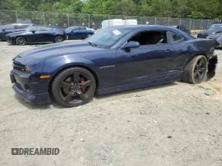 2011 Chevrolet Camaro 1SS z VIN 2G1FJ1EJ5B9101471, wystawiony jako Copart lot #56311275 z przebiegiem 137 560 mil mil oraz Szkoda całkowita • Salvage title. Historia ofert i sprzedaży dostępna na DreamBid. Obrazek 1.