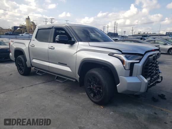 2025 Toyota Tundra SR5 with VIN 5TFWA5DB5SX243863, listed as a Copart auction lot 80366925 with 17,251 mi miles and Salvage title. Bid and sale history available at DreamBid. Image 4.