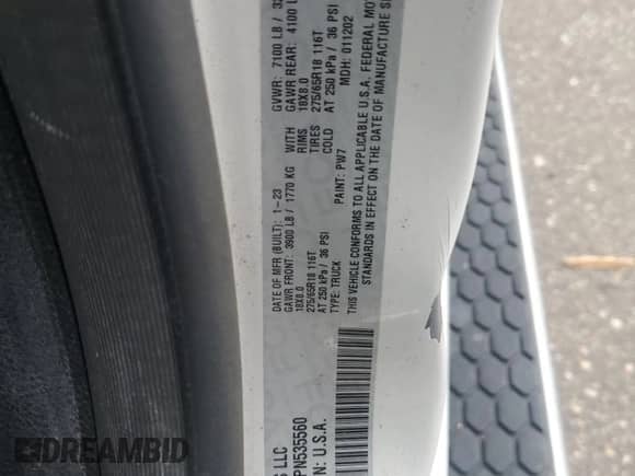 2023 Ram 1500 Big Horn with VIN 1C6SRFBT8PN535560, listed as a Copart auction lot 67933905 with 50,488 mi miles and Non repairable. Bid and sale history available at DreamBid. Image 13.