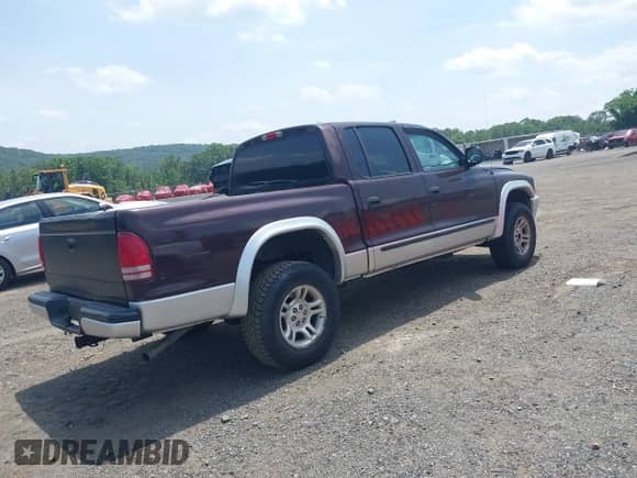 2004 Dodge Dakota SLT with VIN 1D7HG48NX4S649522, listed as a IAAI auction lot 42580132 with 124,037 mi miles and . Bid and sale history available at DreamBid. Image 4.