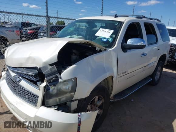 2008 Chevrolet Tahoe LTZ with VIN 1GNFC13J98R233238, listed as a IAAI auction lot 43315701 with Not provided miles and . Bid and sale history available at DreamBid. Image 2.