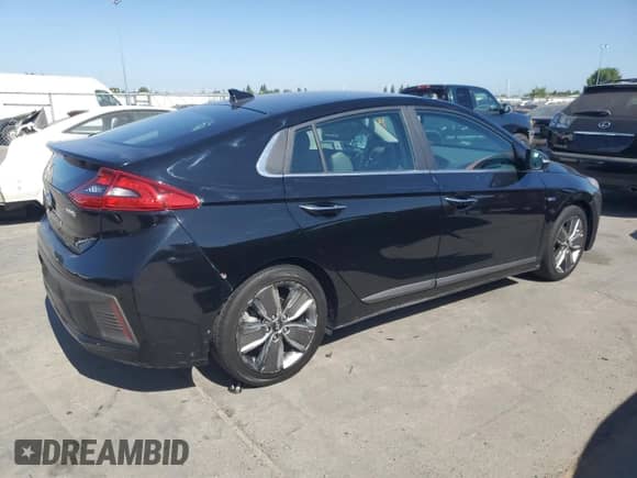 2017 Hyundai Ioniq Limited with VIN KMHC85LC9HU039811, listed as a Copart auction lot 62559315 with 160,552 mi miles and Clean title. Bid and sale history available at DreamBid. Image 3.