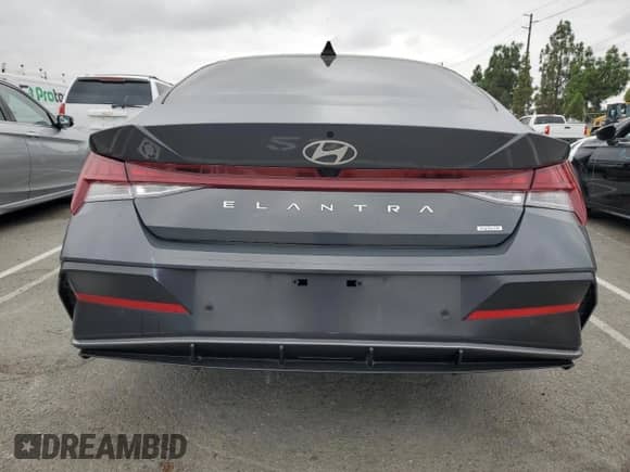 2024 Hyundai Elantra Limited with VIN KMHLN4DJ2RU106086, listed as a Copart auction lot 81509095 with 37,393 mi miles and Salvage title. Bid and sale history available at DreamBid. Image 6.