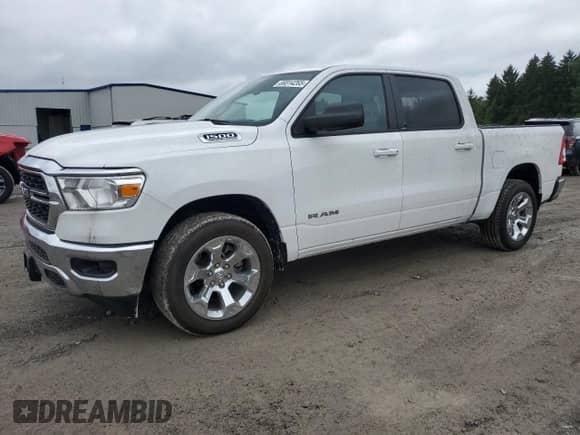 2022 Ram 1500 Big Horn with VIN 1C6SRFFT1NN391552, listed as a Copart auction lot 69314265 with 12,945 mi miles and Salvage title. Bid and sale history available at DreamBid. Image 1.