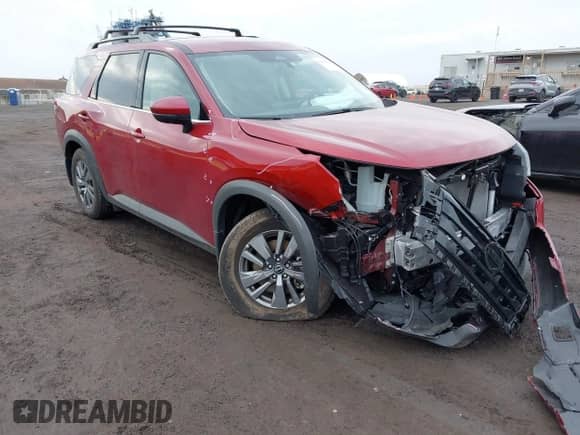 2024 Nissan Pathfinder SV with VIN 5N1DR3BC8RC300764, listed as a IAAI auction lot 41941806 with 4,543 mi miles and . Bid and sale history available at DreamBid. Image 1.