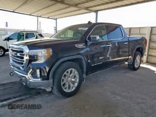 2021 GMC Sierra 1500 SLT with VIN 3GTU9DED4MG260980, listed as a Copart auction lot 80397605 with 163,437 mi miles and Salvage title. Bid and sale history available at DreamBid. Image 1.