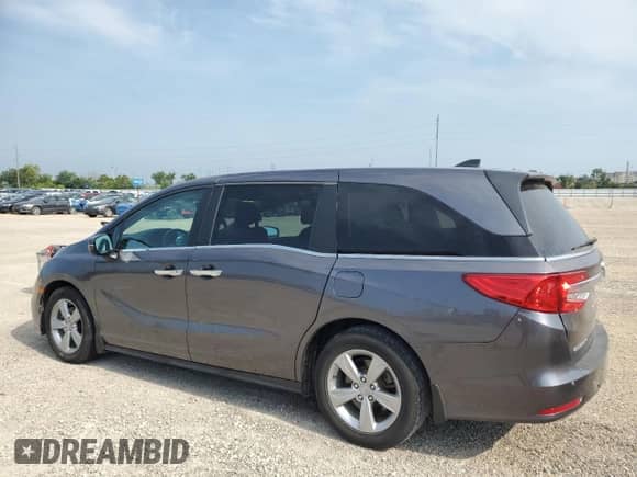 2019 Honda Odyssey EX-L with VIN 5FNRL6H7XKB031649, listed as a Copart auction lot 67811445 with 99,259 mi miles and Salvage title. Bid and sale history available at DreamBid. Image 2.