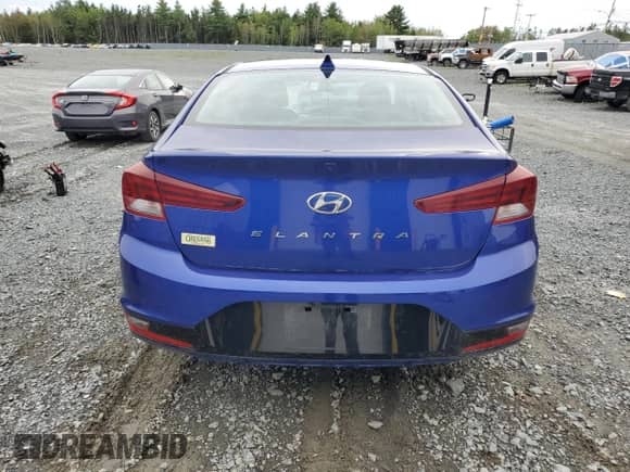 2019 Hyundai Elantra Limited with VIN KMHD84LF0KU856486, listed as a Copart auction lot 71397625 with 106,293 mi miles and Salvage title. Bid and sale history available at DreamBid. Image 6.