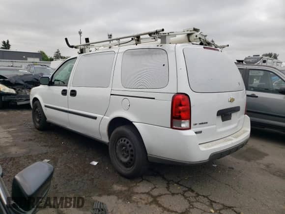 2008 Chevrolet Uplander LS Fleet z VIN 1GBDV13WX8D119725, wystawiony jako Copart lot #71743825 z przebiegiem 70 135 mil mil oraz Szkoda całkowita • Salvage title. Historia ofert i sprzedaży dostępna na DreamBid. Obrazek 2.