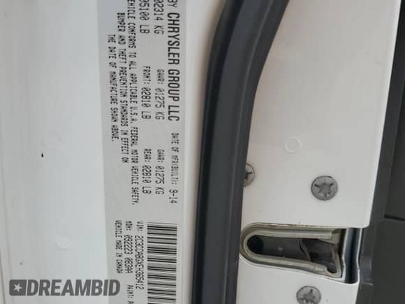 2014 Chrysler 300 S с VIN 2C3CCABGXEH365412, выставлен на аукционе Copart как лот 65594685 с пробегом 184 339 миль миль и Списание • Salvage title. История ставок и продаж доступна на DreamBid. Изображение 12.