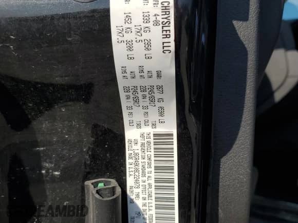 2008 Jeep Grand Cherokee Laredo с VIN 1J8GR48K08C224079, выставлен на аукционе Copart как лот 81464665 с пробегом 124 852 миль миль и Списание • Salvage title. История ставок и продаж доступна на DreamBid. Изображение 13.