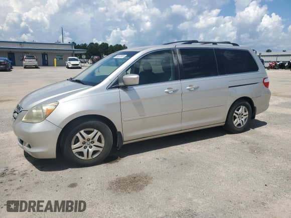 2005 Honda Odyssey EX с VIN 5FNRL38425B018158, выставлен на аукционе Copart как лот 68673385 с пробегом Не указан миль и Списание • Salvage title. История ставок и продаж доступна на DreamBid. Изображение 1.