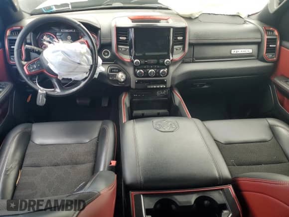 2019 Ram 1500 Rebel with VIN 1C6SRFLT0KN698856, listed as a Copart auction lot 69225485 with 143,146 mi miles and Salvage title. Bid and sale history available at DreamBid. Image 8.