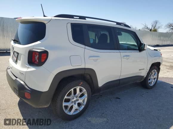 2018 Jeep Renegade Latitude with VIN ZACCJBBB6JPH73104, listed as a Copart auction lot 52328335 with 93,733 mi miles and Salvage title. Bid and sale history available at DreamBid. Image 3.