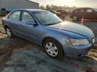 2009 Hyundai Sonata GLS with VIN 5NPET46C39H501681, listed as a Copart auction lot 80943965 with 134,314 mi miles and Salvage title. Bid and sale history available at DreamBid. Image 4.