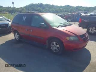 2005 Dodge Caravan SXT with VIN 1D4GP45RX5B433865, listed as a IAAI auction lot 43458485 with 94,751 mi miles and . Bid and sale history available at DreamBid. Image 1.