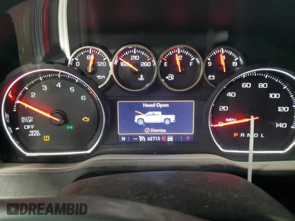 2019 Chevrolet Silverado 1500 LT with VIN 1GCUYDED0KZ106797, listed as a Copart auction lot 61590085 with 62,713 mi miles and Salvage title. Bid and sale history available at DreamBid. Image 9.