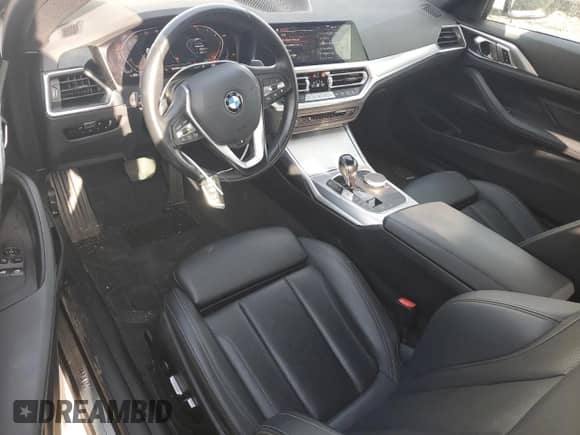 2023 BMW 4 Series 430i xDrive with VIN WBA73AP01PCM95171, listed as a Copart auction lot 83039954 with 22,881 mi miles and Salvage title. Bid and sale history available at DreamBid. Image 8.
