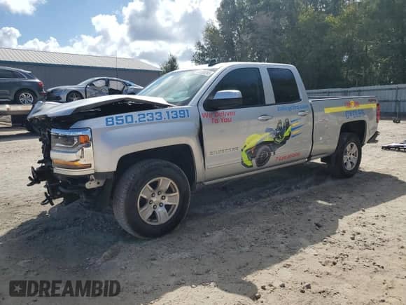 2019 Chevrolet Silverado 1500 LT with VIN 2GCVKPEC3K1105859, listed as a Copart auction lot 81300265 with 109,923 mi miles and Salvage title. Bid and sale history available at DreamBid. Image 1.