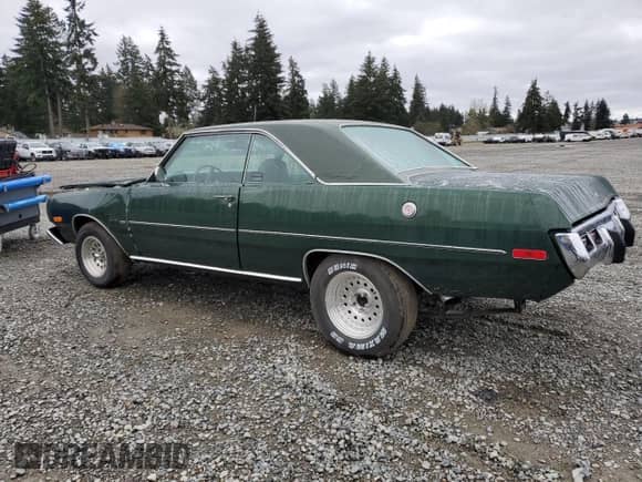 1973 Dodge Dart with VIN LH23G3R201429, listed as a Copart auction lot 51452005 with 80,874 mi miles and Salvage title. Bid and sale history available at DreamBid. Image 2.